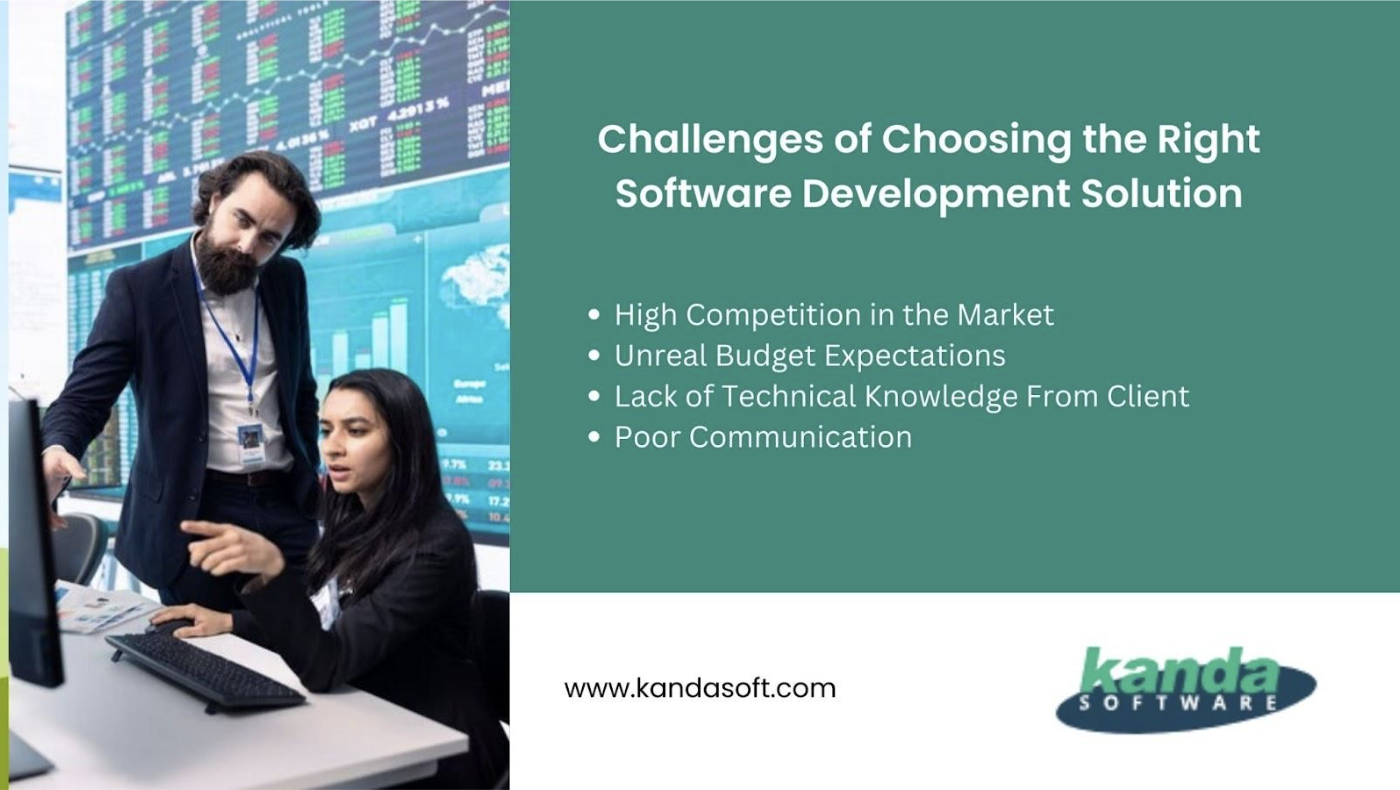 Challenges of choosing the right software development solution